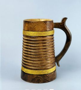 Tasses en bois bohèmes faites à la main, tasses à grain naturel réutilisables pour café et thé, vaisselle de cuisine et de table, collection cadeau - Product Image 3