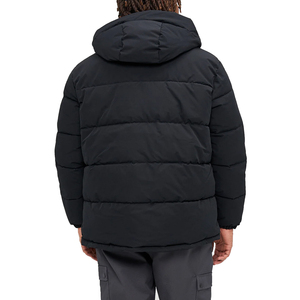 Chaqueta Acolchada con Capucha Negra para Hombre, Marca Curry Sports, Cierre Estándar, Abrigo de Invierno Informal, Impermeable, Cálido, de Alta Calidad - Product Image 3