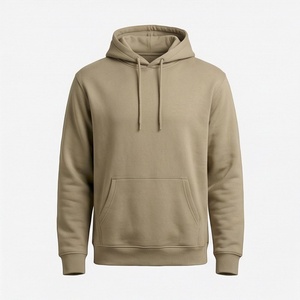 Sweat à capuche basique pour homme en tissu mélangé coton, broderie, logo imprimé, support OEM ODM, vente en gros, chaud pour l'hiver - Product Image 1