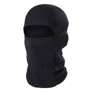 Cagoule noire respirante en maille, cache-cou et couvre-tête pour hommes et femmes - Product Image 1