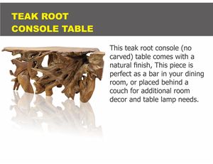 โต๊ะคอนโซลไม้สัก - Product Image 3