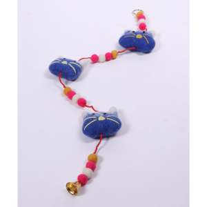 <b>Wool</b> <b>Felt</b> Garland with Decorative Bell Ornaments Elegant Christmas Tree Decorative Garland - Product Image 1