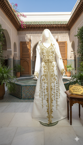 Robe Kaftan Traditionnelle Musulmane Marocaine Élégante, Légère, Faite à la Main, Maxi, Manches Longues, Design Personnalisé, Soirée, Fête, Quotidien - Product Image 3