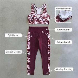 Ensemble de sport côtelé noir en nylon pour femme, collant personnalisé, tenue longue d'automne-hiver, idéal pour la gym, le fitness, l'entraînement et le yoga, extensible - Product Image 6