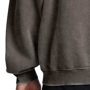 เสื้อฮู้ดดี้ผู้ชายทรงหลวมคุณภาพสูง ลายตัวอักษรสองแถวที่อก ผ้าฝ้าย 100% สไตล์วาร์ซิตี้ โลโก้ด้านหน้า ระบายอากาศได้ดี - Product Image 5