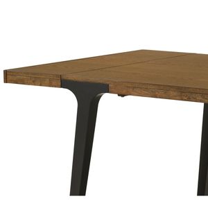 Hilary <span class=keywords><strong>Walnut</strong></span> & Đen kết thúc bàn ăn với 2 lá - Product Image 5