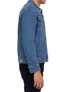 Chaquetas de mezclilla para hombre recién llegadas, con cuello alto y revestimiento personalizado para invierno, precio al por mayor. - Product Image 6