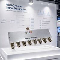 Diviseur de puissance RF 1 à 8 voies 0,1-1,3 GHz, répartiteur de puissance RF, répartiteur coaxial de type N pour communications radar et satellite