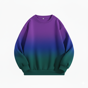 Sudadera Degradada para Hombre, Cuello Redondo, Estilo Casual, Manga Larga, Ropa Urbana, Moda para Uso Diario - Product Image 2