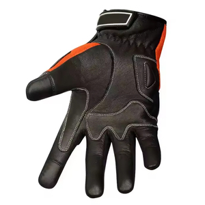 Guantes de Motocicleta de Cuero Negro, Largos hasta la Muñeca, Transpirables, Sin Forro, Estilo Deportivo, para Ciclismo, Primavera/Otoño, Fabricación Directa de Fábrica - Product Image 3