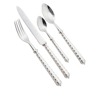 Juego de cubiertos de diseño atractivo, cubiertos plateados, juego de cubiertos artesanales para restaurantes, buen precio. - Product Image 1