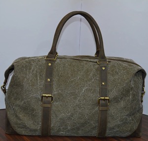 Handmade Wholesale Vintage Cotton Duffle <b>Bag</b> Custom Oem Weekend <b>Overnight</b> <b>Bag</b> Men Travel Canvas Duffle <b>Bag</b> Antique Design - Product Image 4