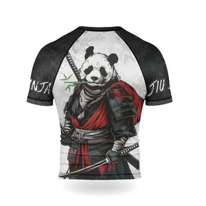 Custom Design Men's Long Sleeve Rashguard BJJ Compression Wear 100% Polyester Premium Quality OEM Service <b>Heat</b>-Transfer Printed - Product Image 2