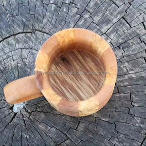 Nouvelles tasses en bois faites à la main, ustensiles de cuisine martelés, verres à bière purs pour cadeaux d'affaires - Product Image 3