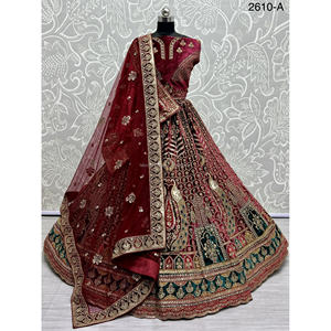 Nupcial Indio Desgaste Terciopelo Colecciones Para Novia Con Zarkhan Trabajo Por Fabzone - Product Image 3