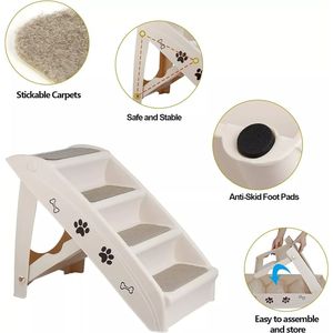 Scale per Animali Domestici, per Gatti e Cani, Lussuose, Regolabili, in Legno, Lavabili, per Interni/Esterni, Moderne, Taglia XL - Product Image 5