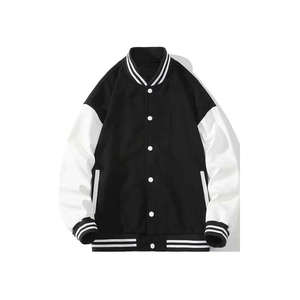Custom 100% Cotton Vintage Letterman Men's Varsity <b>Jacket</b> Stand Collar Chenille Patch Fleece Lining for Winter Season - Product Image 5