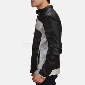 Veste en cuir de qualité supérieure pour homme, veste de motard chaude pour l'hiver, vêtements d'extérieur tendance, fournisseur en gros de vestes d'hiver pour homme - Product Image 2