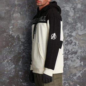 Sudadera con Capucha Invincible Print Iron Man de Corte Regular para Hombre, Estilo Urbano, Algodón/Poliéster, Gruesa, con Cordón Ajustable - Product Image 3