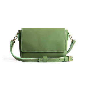 Olive <b>Green</b> PU Leather Crossbody Bag Small Square Underarm Handbag Flap <b>Purse</b> for Daily Travel - Product Image 1