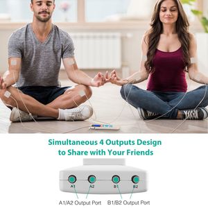 Massaggiatore Elettrico a Impulsi TENS a 10 Modalità, Kit Terapeutico con Stimolatore Muscolare per Alleviare il Dolore - Product Image 6