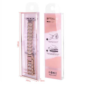 Caja de Lujo Reciclable para Correa de Reloj, con Logotipo Personalizado Impreso, para Correa de Apple Watch, con Gancho de Plástico para Colgar, Venta al Por Mayor - Product Image 6