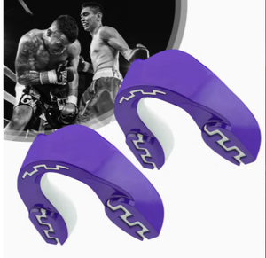Protector Bucal de Silicona Morado para Boxeo y MMA, Moldeable, Ajustable, Talla Universal para Adultos - Product Image 1