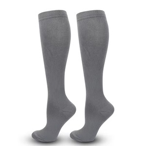 Knee High <b>Compression</b> <b>Socks</b> Custom Logo Cuff Anti-Slip Breathable Moisture-Wicking Eco-Friendly for Basketball Training <b>Running</b> - Product Image 3