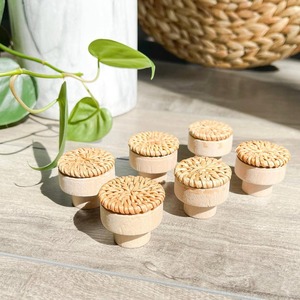 Tiradores para cajones de armario, tiradores de ratán para puertas, los mejores tiradores de muebles naturales con descuento. - Product Image 6