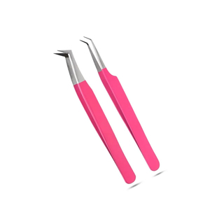 Stainless Steel Eyelash Tweezers Fine Point Beauty <b>Tool</b> for Makeup Salon and Daily Lash Care - Product Image 5