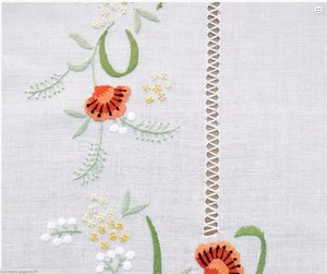 Manteles Modernos Blancos Personalizados al por Mayor, 100% Algodón, Bordados con Flores, Duraderos, Lavables, en Tamaños Completos, Cuadrados, Redondos y Rectangulares - Product Image 3