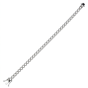 <b>Crown</b> Prong Tennis Bracelet Mounting 925 Sterling <b>Silver</b> Sizes 2.5-4.0mm - Product Image 5