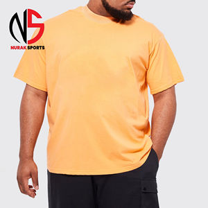 Camiseta de Alta Calidad, 100% Algodón, Ecológica, Estilo Hip Hop, Holgada, Talla Grande, Personalizada para Hombre, de Primera Calidad - Product Image 1