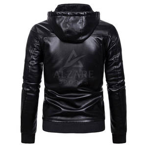 Elegante Chaqueta de Invierno con Capucha de Cuero, Cordón Ajustable y Forro Térmico Suave - Product Image 3