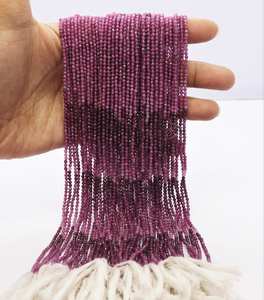 Beautiful <b>Ruby</b> Faceted Round Beads 2 MM Pinkish <b>Ruby</b> Gemstone Beads Shaded <b>Ruby</b> Beads 13 Inch <b>Ruby</b> Gemstone Beads Jewelry Making - Product Image 1