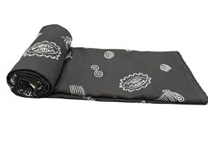 Tela de Rayón Ligera y Transpirable con Bordado Negro de Motivos Griegos para Vestidos de Novia para Niñas, Gran Venta - Product Image 3