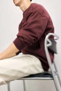 Sweat-shirt unisexe confortable en molleton 100 % coton à col rond, doublure numérique, manches longues, tissu tricoté anti-boulochage pour l'hiver – Vente en gros - Product Image 6