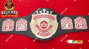 Ceinture de championnat de lutte libre mexicaine Reina De Reinas pour femmes, ceinture de titre d'arts martiaux, taille adulte, zinc 2MM 4MM - Product Image 3