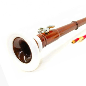 Bombardino de madera tradicional celta con estuche y cañas para interpretación de música folclórica - Product Image 6