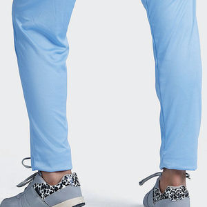 Pantalon en satin bleu clair pour femme, longueur cheville, couleur unie, coupe classique, taille élastique, décontracté, pour l'été - Product Image 6
