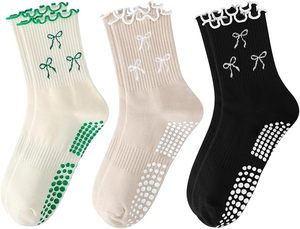 Pilates <b>Socks</b> With <b>Grips</b> for Women Cute Non Slip Crew Gripper Yoga <b>Sock</b>-Grippy Sticky for Hospital/Dance Barre/Workout - Product Image 1