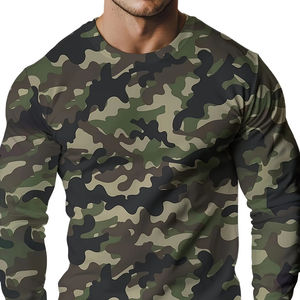 T-shirt de sport pour homme, coupe classique, 100 % polyester, à manches courtes, tricoté sur le devant, motif Aigle Bleu, séchage rapide, anti-UV UPF50 - Product Image 3