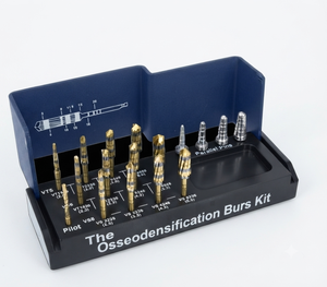 Kit de 17 pièces d'outils chirurgicaux dentaires Osse odensification Burs, forets manuels en acier inoxydable vert, instrument de classe I Optitech Healthcar - Product Image 5