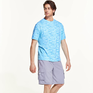 Camisetas de Manga Corta para Hombre, Sublimadas, de Poliéster y Spandex Suave, de Alta Calidad, para Natación y Gimnasio, Nueva Llegada, Gran Venta - Product Image 5