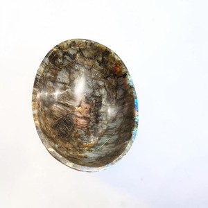 Bol ovale artisanal en labradorite, récipient en cristal de guérison pour bibelots et décoration intérieure - Product Image 2