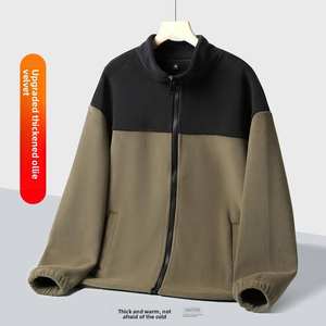 Veste personnalisée pour homme OEM, veste en polaire imperméable unisexe pour homme, pour la randonnée et le trekking en plein air avec un design coupe-vent chaud OEN - Product Image 2