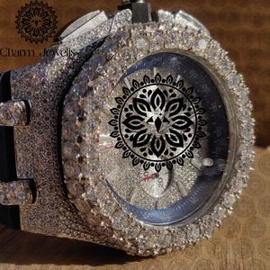 นาฬิกาข้อมือผู้ชาย Charm Luxury ขนาด 40 มม. ระบบอนาล็อก กลไกจักรกล ประดับเพชร สายสแตนเลส หน้าปัดเรืองแสง กระจกเรืองแสง ออโตเมติก - Product Image 2