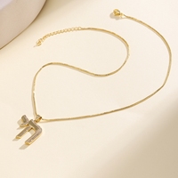 Collier pendentif Chai juif QIKU plaqué or 18 carats avec zircon cubique, symbole de vie hébreu, bijoux bohèmes, cadeau pour femmes et hommes, à porter au quotidien