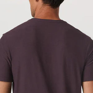 Service OEM, Conception de T-shirts pour hommes à manches courtes, couleur unie, de haute qualité, pour les acheteurs en gros, style décontracté, 2026 - Product Image 5