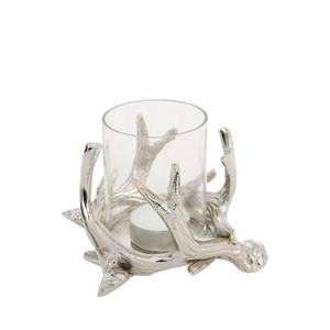 Vente en gros Photophore en bois de cerf le plus tendance Lanterne Meilleur prix Bougeoir décoratif de table en aluminium et métal Accueil Hôtel - Product Image 1